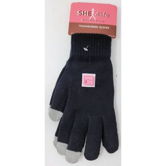 Women's She 4Life Knit Warm Winter Gloves for Touchscreens, * One Size Fits Most - Picture 1 of 2